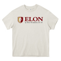 Cream Elon University Heavy Core Tee - linhVisuals