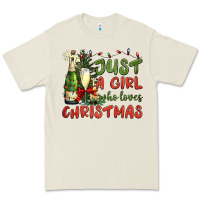 Bone just a girl who loves christmas Premium Tee - BundleAndBundleShop