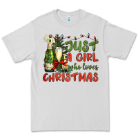 Dove Grey just a girl who loves christmas Premium Tee - BundleAndBundleShop