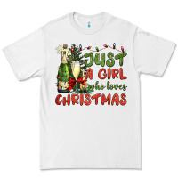 White just a girl who loves christmas Premium Tee - BundleAndBundleShop