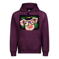 Mauve Wine pig halloween Urban Hoodie - RanaPortraitStore