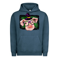 Pigment Midnight Navy pig halloween Urban Hoodie - RanaPortraitStore