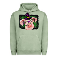 Pigment Oil Green pig halloween Urban Hoodie - RanaPortraitStore