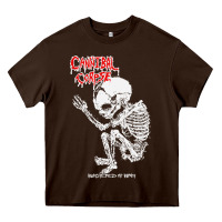 Chocolate Brown butchered at birth 2 classic Heavy Core Tee - linhVisuals