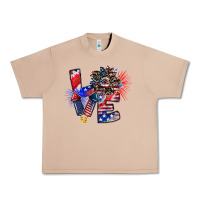 Burro patriotic Love Urban Heavy Tee - CowhideDigitalArt