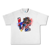 Lunar Rock patriotic Love Urban Heavy Tee - CowhideDigitalArt