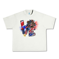 Pistachio patriotic Love Urban Heavy Tee - CowhideDigitalArt