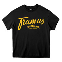 Black framus guitars and basses Heavy Core Tee - linhVisuals