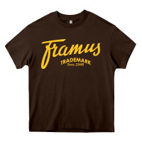 Chocolate Brown framus guitars and basses Heavy Core Tee - linhVisuals