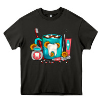 Asphalt Dentist Coffee Heavy Core Tee - FaDigitalArtStudio