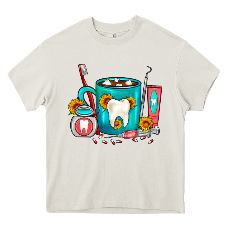 Dentist Coffee Heavy Core Tee by FaDigitalArtStudio | Teevron