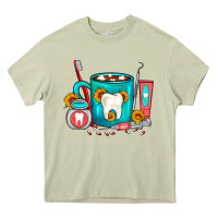 Mossy Dentist Coffee Heavy Core Tee - FaDigitalArtStudio