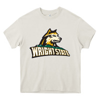 Cream Wright State Raiders, Merch Heavy Core Tee - linhVisuals