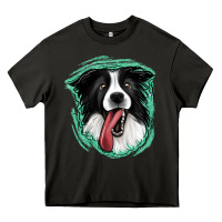 Asphalt border collie Heavy Core Tee - Jasminsmagicworld