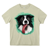 Mossy border collie Heavy Core Tee - Jasminsmagicworld