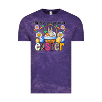 Cloud Purple Oh For Peeps Sake Easter Vintage Tee - CowhideDigitalArt