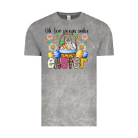 Cloud Rock Oh For Peeps Sake Easter Vintage Tee - CowhideDigitalArt