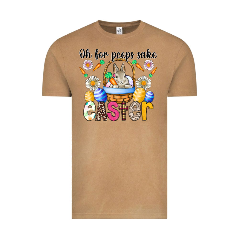 Oh For Peeps Sake Easter Vintage Tee by CowhideDigitalArt | Teevron
