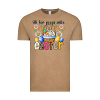 Vintage Coffee Oh For Peeps Sake Easter Vintage Tee - CowhideDigitalArt