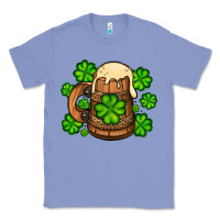 Colony Blue St. Patrick's Beer and shamrock Classic Tee - OliviaCreatesArt