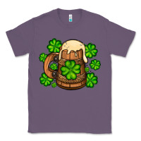 Lavender St. Patrick's Beer and shamrock Classic Tee - OliviaCreatesArt