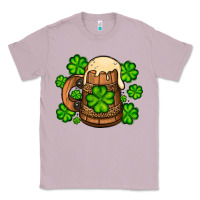 Lilac St. Patrick's Beer and shamrock Classic Tee - OliviaCreatesArt