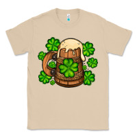 Mushroom St. Patrick's Beer and shamrock Classic Tee - OliviaCreatesArt