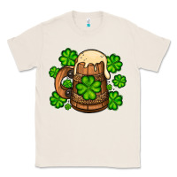 Natural St. Patrick's Beer and shamrock Classic Tee - OliviaCreatesArt