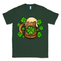 Sports Green St. Patrick's Beer and shamrock Classic Tee - OliviaCreatesArt
