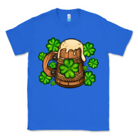 True Royal St. Patrick's Beer and shamrock Classic Tee - OliviaCreatesArt