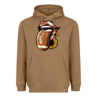 Toasted Coconut Football Tongue Heavyweight Hoodie - Jasminsmagicworld