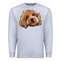 Heather Grey Cockapoo Premium Sweatshirt - Jasminsmagicworld