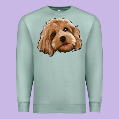 Cockapoo Premium Sweatshirt Designed By Jasminsmagicworld