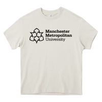 Cream manchester metropolitan Heavy Core Tee - linhVisuals