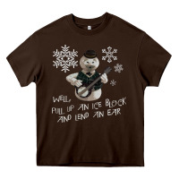 Chocolate Brown sam the snowman from rankin bass rudolph the red nosed reindeer Heavy Core Tee - linhVisuals