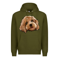 Army Green Cockapoo Premium Hoodie - Jasminsmagicworld