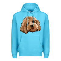 Ocean Blue Cockapoo Premium Hoodie - Jasminsmagicworld