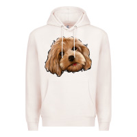 Pale Pink Cockapoo Premium Hoodie - Jasminsmagicworld