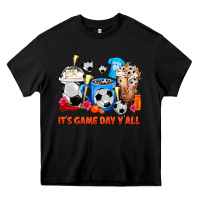 Black It's Game Day Y'all Soccer Coffee Cups Heavy Core Tee - FaDigitalArtStudio