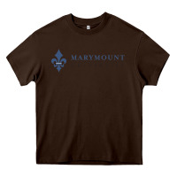 Chocolate Brown marymount university Heavy Core Tee - linhVisuals