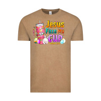 Vintage Coffee Jesus Fills My Cup Easter Vintage Tee - CowhideDigitalArt