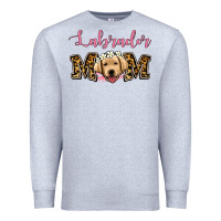Heather Grey labrador mom Premium Sweatshirt - Jasminsmagicworld