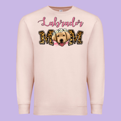 Labrador Mom Premium Sweatshirt Designed By Jasminsmagicworld
