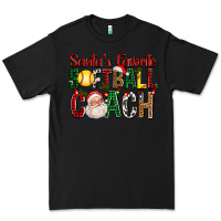 Black Santa's Favorite Softball Coach For Christmas Premium Tee - FaDigitalArtStudio