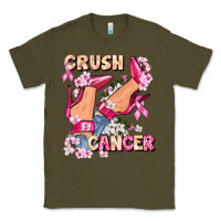 Army Green Crush Breast Cancer Classic Tee - FaDigitalArtStudio