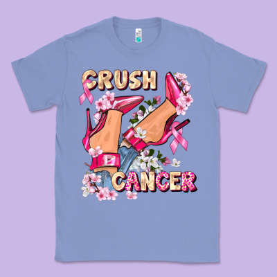 Crush Breast Cancer Classic Tee Designed By Fadigitalartstudio