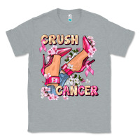 Heather Grey Crush Breast Cancer Classic Tee - FaDigitalArtStudio