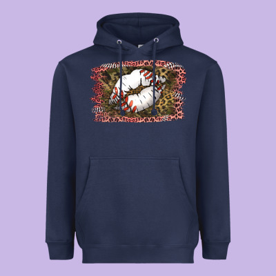 Baseball Lips Heavyweight Hoodie Designed By Jasminsmagicworld