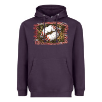 Plum Baseball Lips Heavyweight Hoodie - Jasminsmagicworld