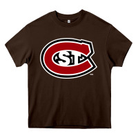 Chocolate Brown st. cloud state Huskies, Gear Heavy Core Tee - linhVisuals